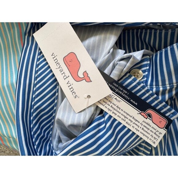 NWT Vineyard Vines Multicolor Bradley Striped Sankaty Performance Polo Men Sz S - Picture 5 of 6
